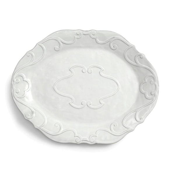 bellápierre Bella Bianca Ribbon Oval Platter