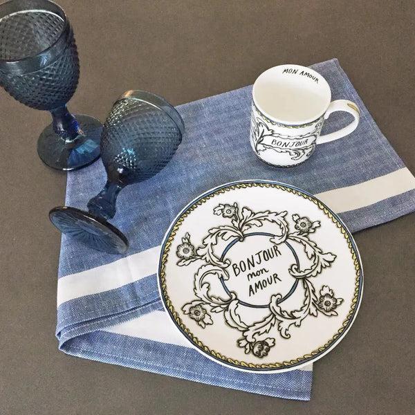 Bellápierre Bonjour Mon Amour 8" Salad Plate