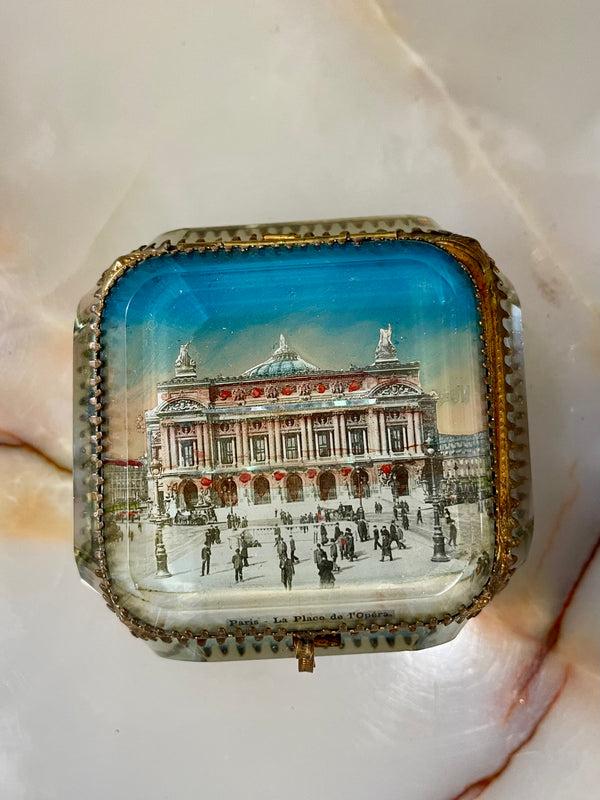 Bellápierre Edwardian French Glass Jewelry Casket