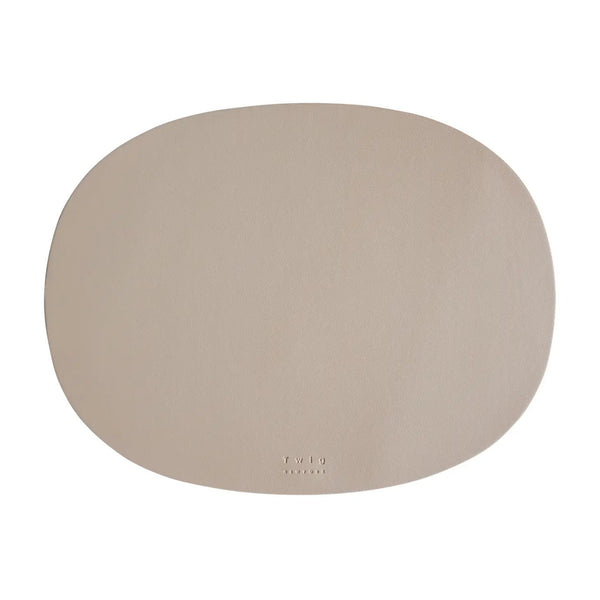 Bellápierre Faux Leather Deco Oval Placemats