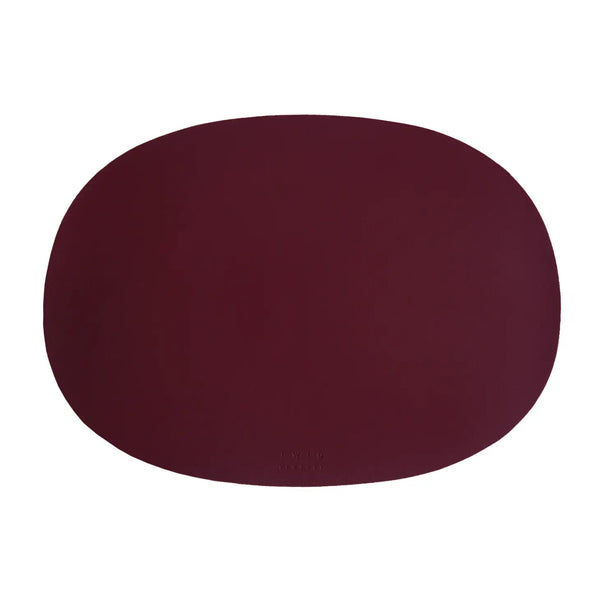 bellápierre Faux Leather Deco Oval Placemats