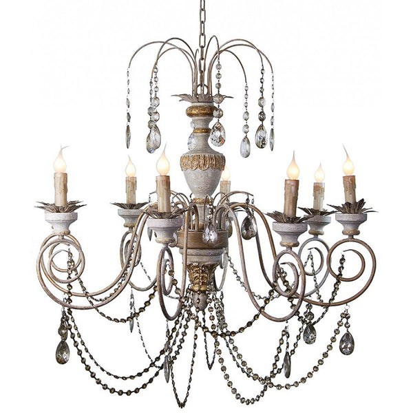 bellápierre The Antiqued Crystal Drops Chandelier