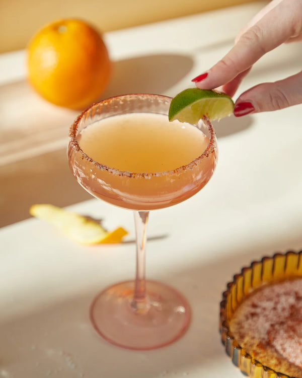 Bellápierre THE LOU COUPE GLASS - SET OF 2 BLUSH