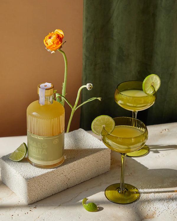 Bellápierre THE LOU COUPE GLASS - SET OF 2 OLIVE