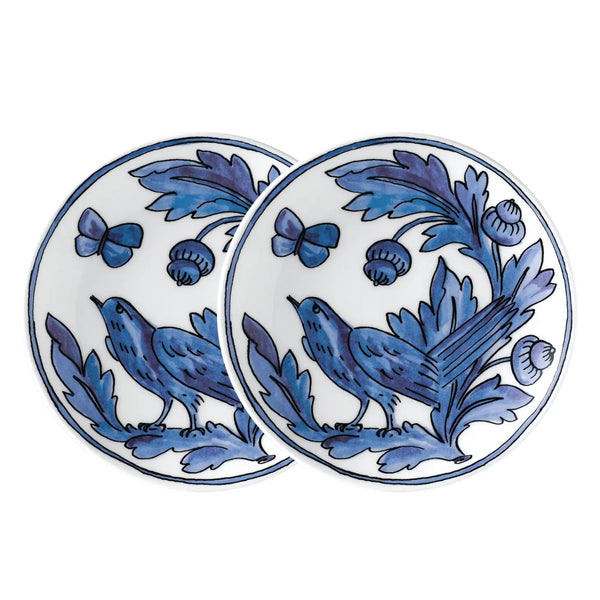 bellápierre Twig NY Blue Bird 7" Plate Set of 2