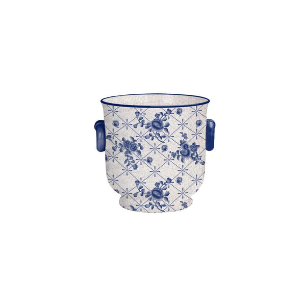 bellápierre Winward Blue & White Rose Cache Pot