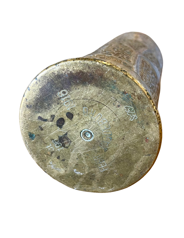 Bellápierre Fleur De Guerre – 1916 WWI French Artillery Trench Art Shell