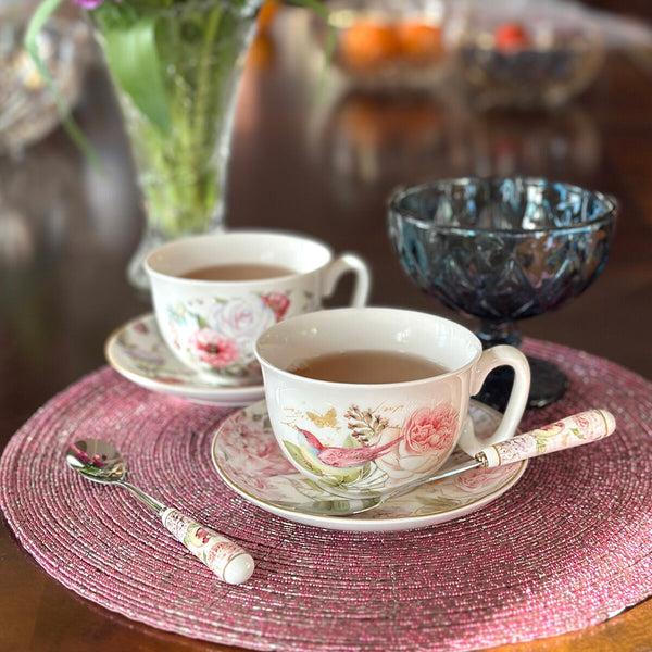 Bellápierre “Garden Tea” Floral Spoon Set – Boxed Set Of 4