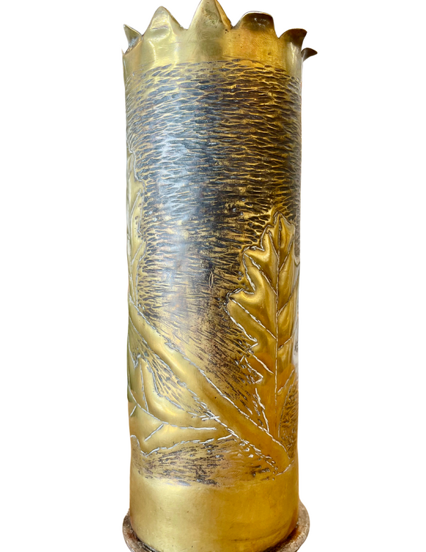 Bellápierre Iron Petals II – 1918 French 75mm Trench Art Shell