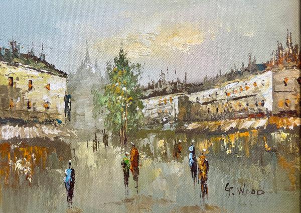 bellápierre “La Ville et le Sacré-Cœur” – Vintage Original Oil Painting