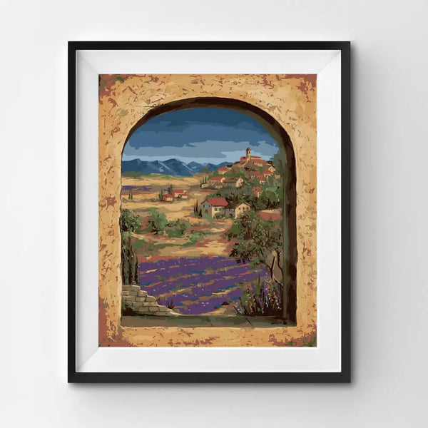 Bellápierre Lavender Fields And Village Of Provence - Paint By Numbers