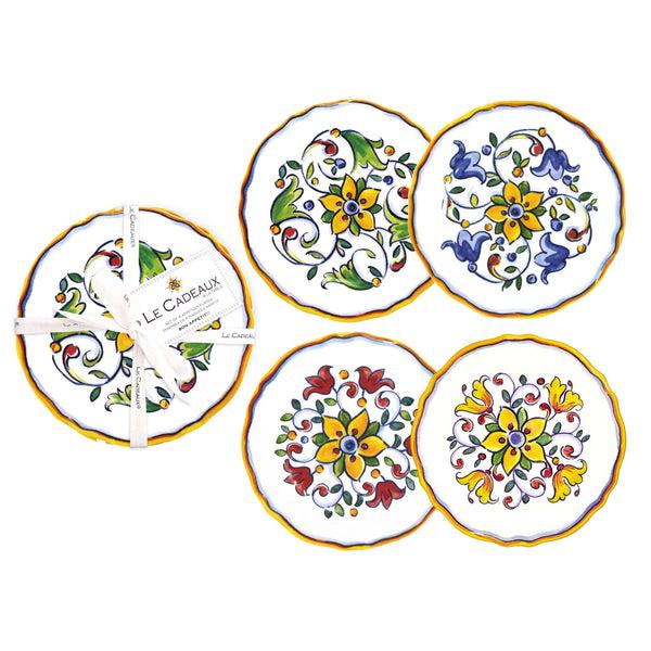 Bellápierre Le Cadeaux | Capri Appetizer Plates (Set Of 4)