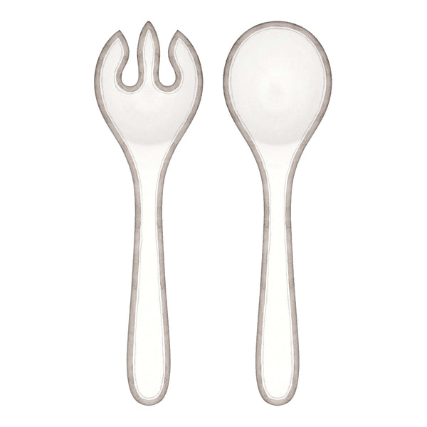 bellápierre Le Cadeaux | Rustica Antique White Salad Servers