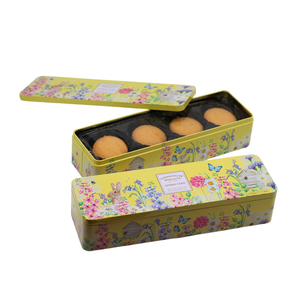 bellápierre Lemon Curd Biscuits in English Garden Tin