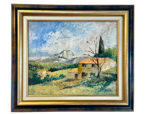 Bellápierre "Maison De Montagne" – French Signed Vintage Original Oil Painting