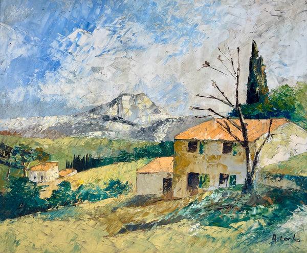 bellápierre "Maison de Montagne" – French Signed Vintage Original Oil Painting