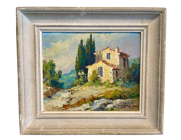 Bellápierre "Maison En Provence" Vintage Oil Painting