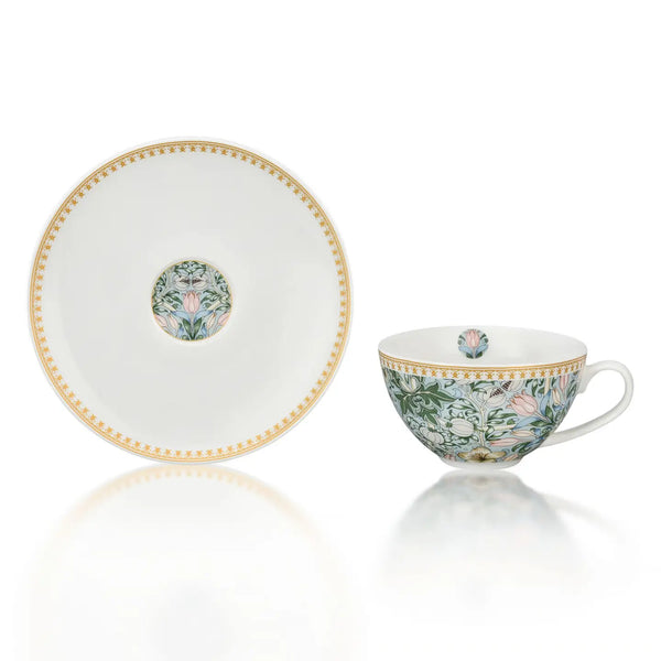 Bellápierre Morris Garden Porcelain Teacup And Saucer