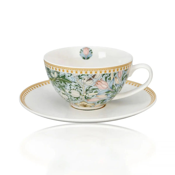 Bellápierre Morris Garden Porcelain Teacup And Saucer