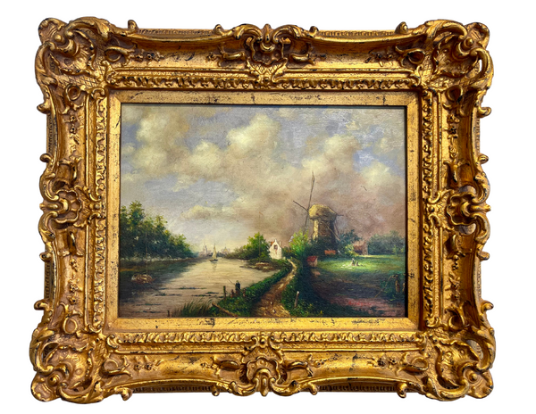 Bellápierre “Moulin à Vent” – Vintage Original French Oil Painting