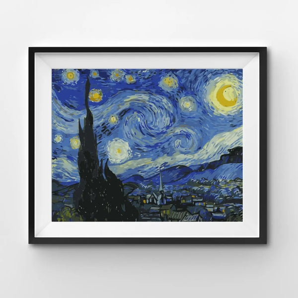 Bellápierre Paint By Numbers | Starry Night By Vincent Van Gogh