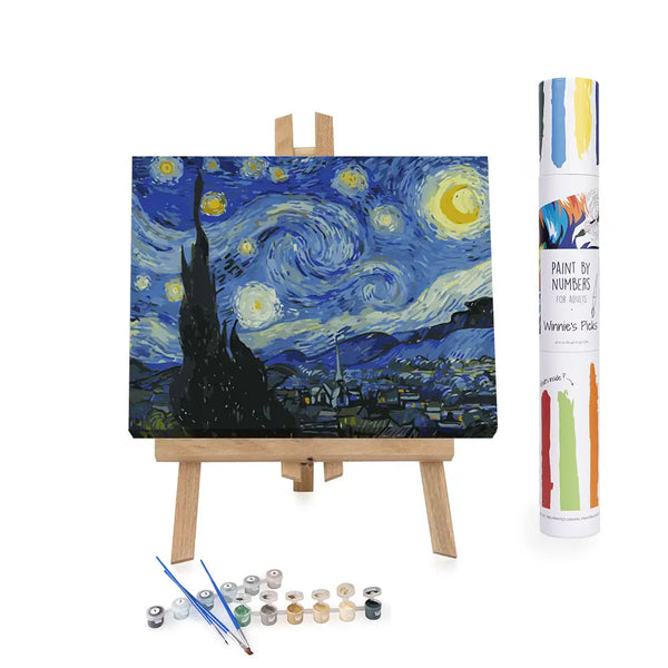 bellápierre Paint By Numbers | Starry Night By Vincent Van Gogh