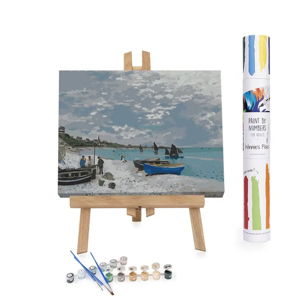 bellápierre Paint By Numbers | The Beach At Sainte Adresse Claude Monet