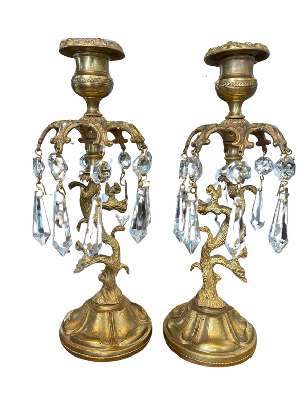 Bellápierre Pair Of Antique Georgian Regency Candlesticks