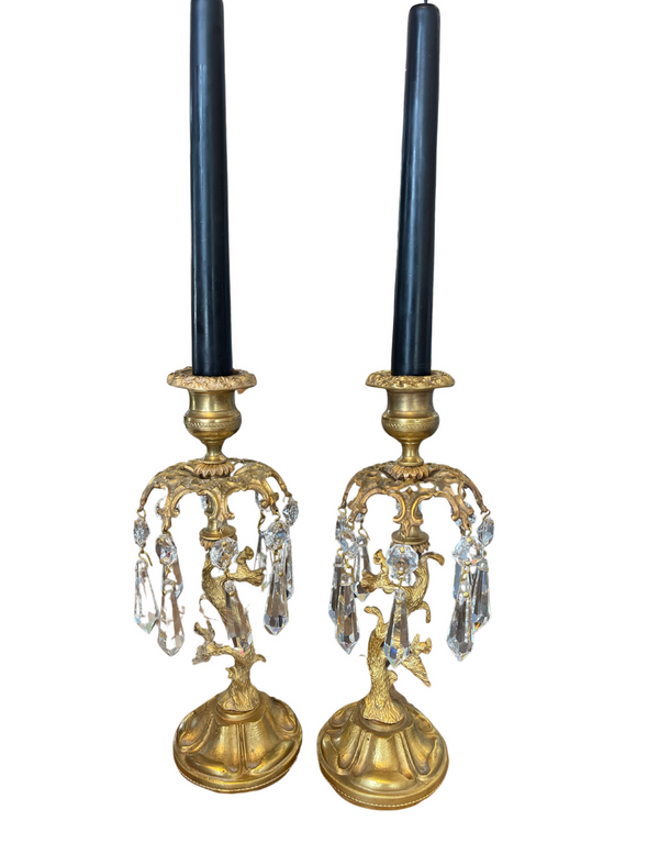 bellápierre Pair of Antique Georgian Regency Candlesticks