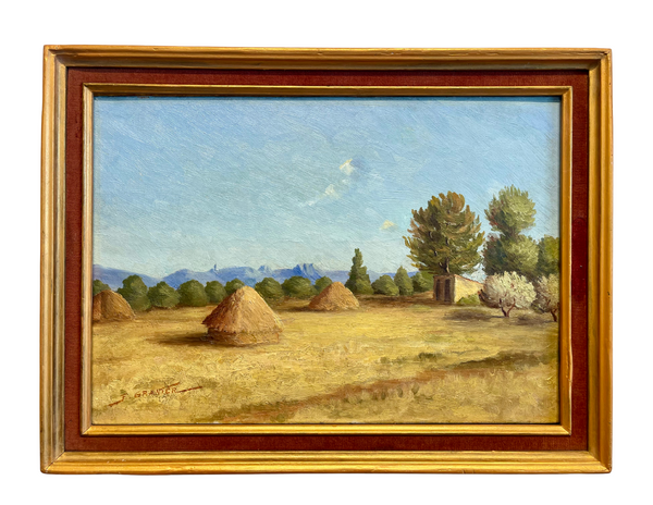 Bellápierre “Paysage Provençal” – Original French Oil Painting By F. Grainier