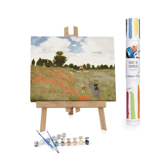 bellápierre Poppies By Claude Monet - Diy Paint By Numbers Kit
