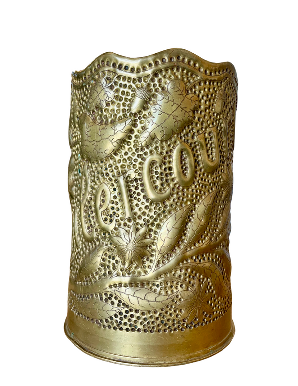 bellápierre Remembrance of Rembercourt – WWI 155mm French Trench Art Shell (1915)