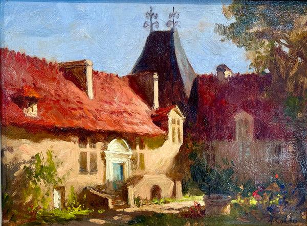 bellápierre Rudy Colao – “Château de Richmond” | Vintage Original Oil on Canvas