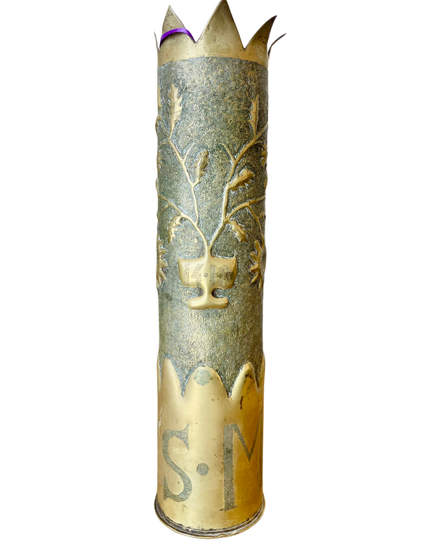 bellápierre “S.M.” Monogrammed WWI Trench Art Shell – 1917