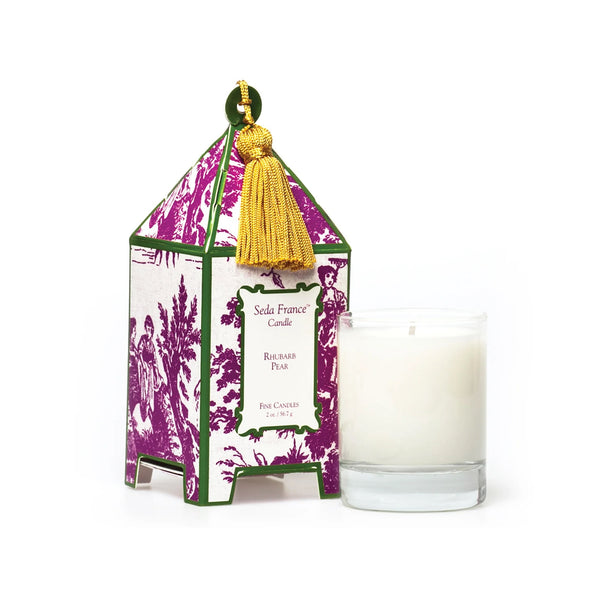 Bellápierre Seda France Rhubarb Pear Toile Pagoda Candle