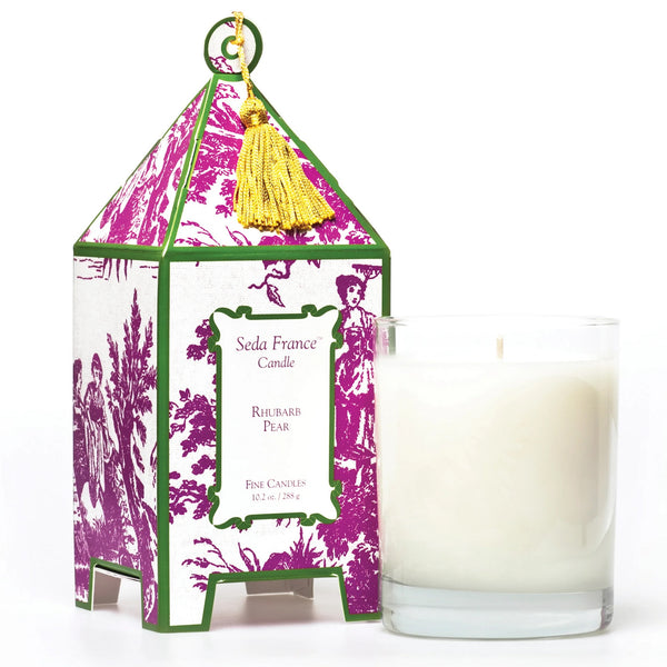 bellápierre Seda France Rhubarb Pear Toile Pagoda Candle