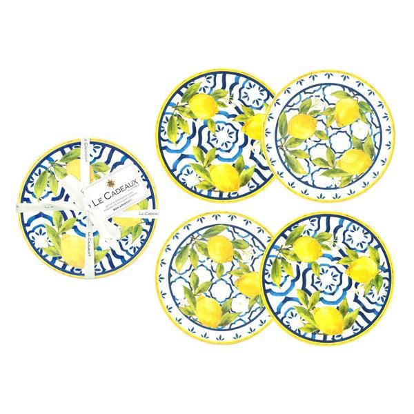 Bellápierre Set Of 4 Le Cadeaux Palermo Melamine Appetizer Plates