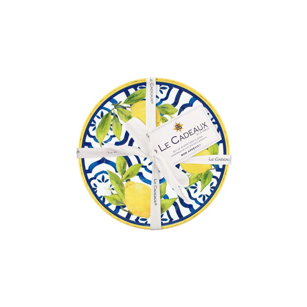 bellápierre Set of 4 Le Cadeaux Palermo Melamine Appetizer Plates