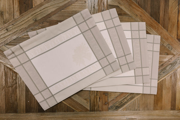 bellápierre Sud Etoffé | Jacquard Woven Placemats – Set of 4