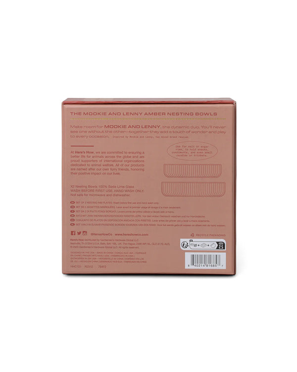 Bellápierre THE MOOKIE AND LENNY NESTING PLATES SET OF 2