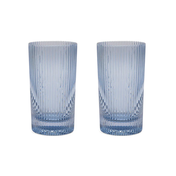 bellápierre THE STELLA HIGHBALL GLASS - SET OF 2 BLUE