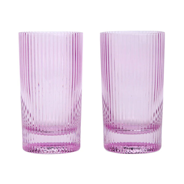 bellápierre THE STELLA HIGHBALL GLASS - SET OF 2 LILAC