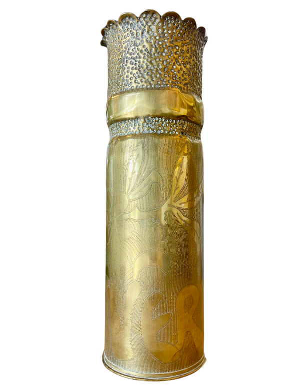 bellápierre Verdun 1916 – French 75mm WWI Trench Art Shell