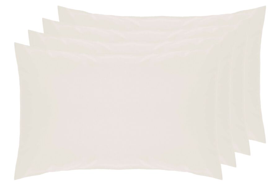 Belledorm 4 Pack 100% Cotton 200 Count Housewife Pillowcases (Percale)