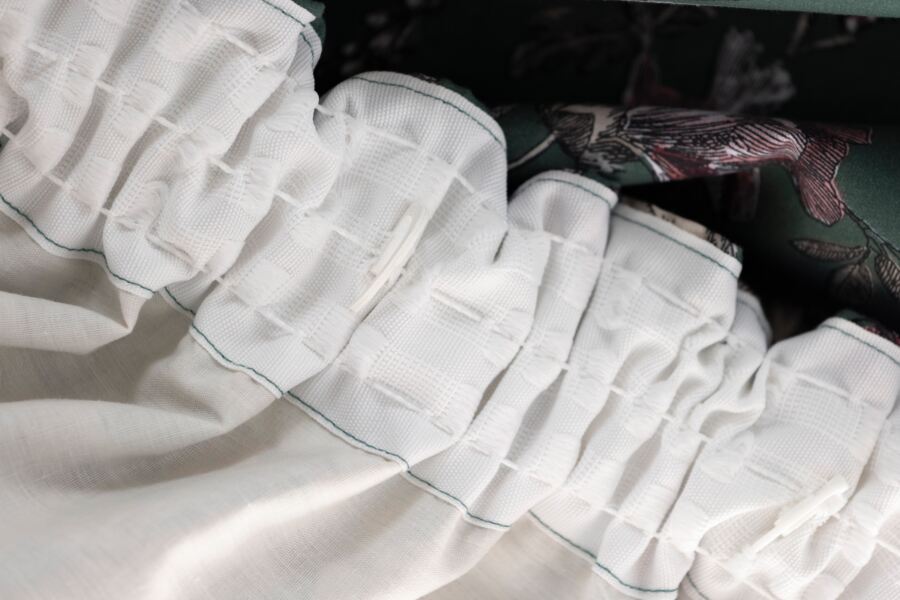 Belledorm Aiyla Lined Curtains With Tie Backs