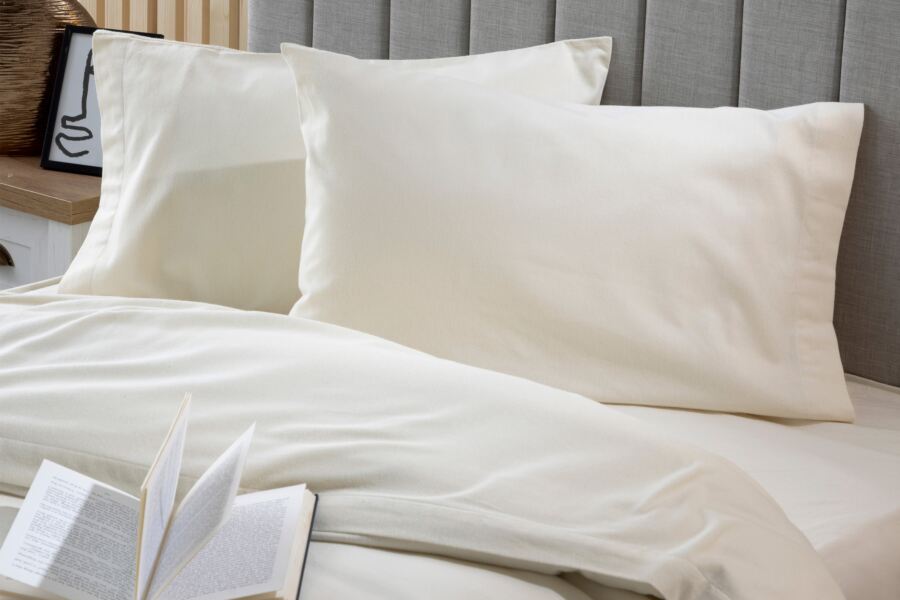 belledorm Brushed Cotton Housewife Pillowcase Pair