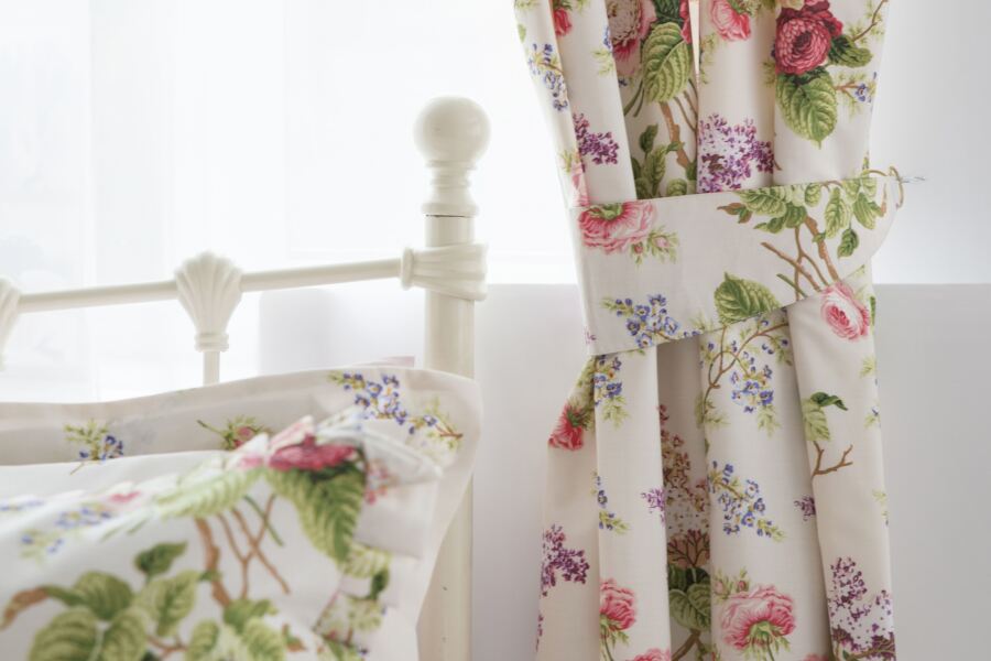 belledorm Delphine Lined Curtains with Tie Backs