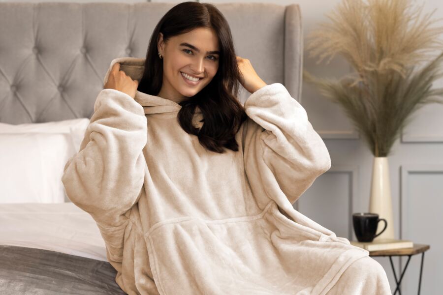 Belledorm Heat Holders Mega Hoodie Unisex One Size