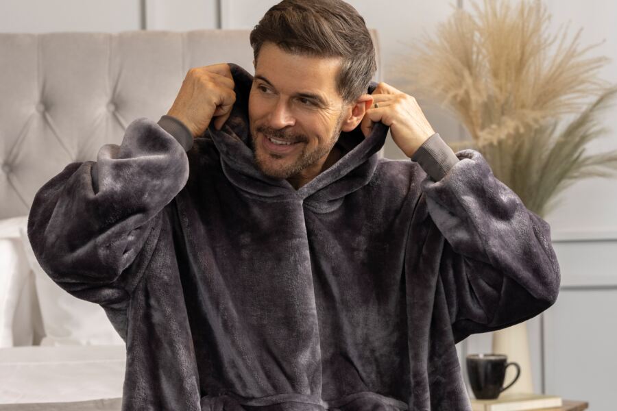 Belledorm Heat Holders Mega Hoodie Unisex One Size