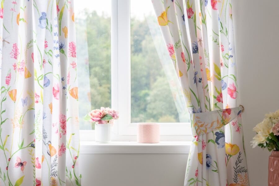 belledorm Larissa Curtains with Tie Backs